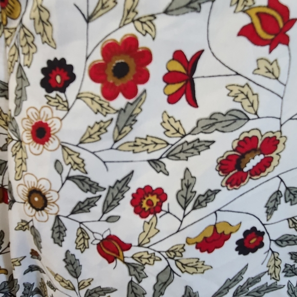 Womens Floral Sun Dress Sleeveless Sexy Lace Up Front Thread Story Medium - Picture 7 of 9